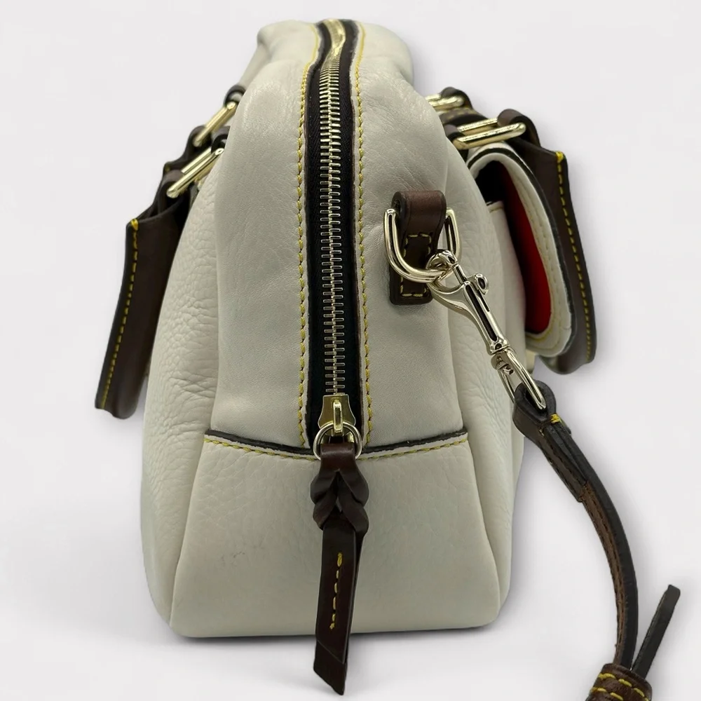 ⭐️⭐️SOLD⭐️⭐️ Dooney & Bourke Samba Leather Square Pocket Lock Satchel_6